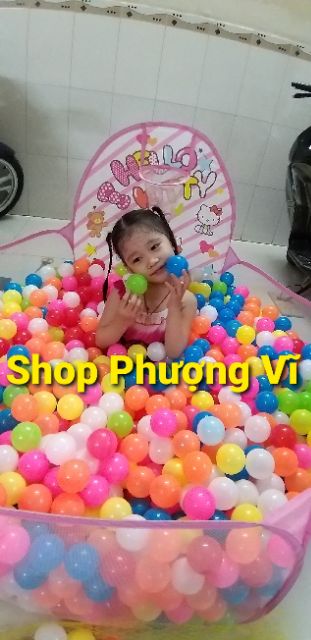 Lều bóng doremon hoặc kitty kèm 200 bóng cho bé thỏa sức vui chơi nhé