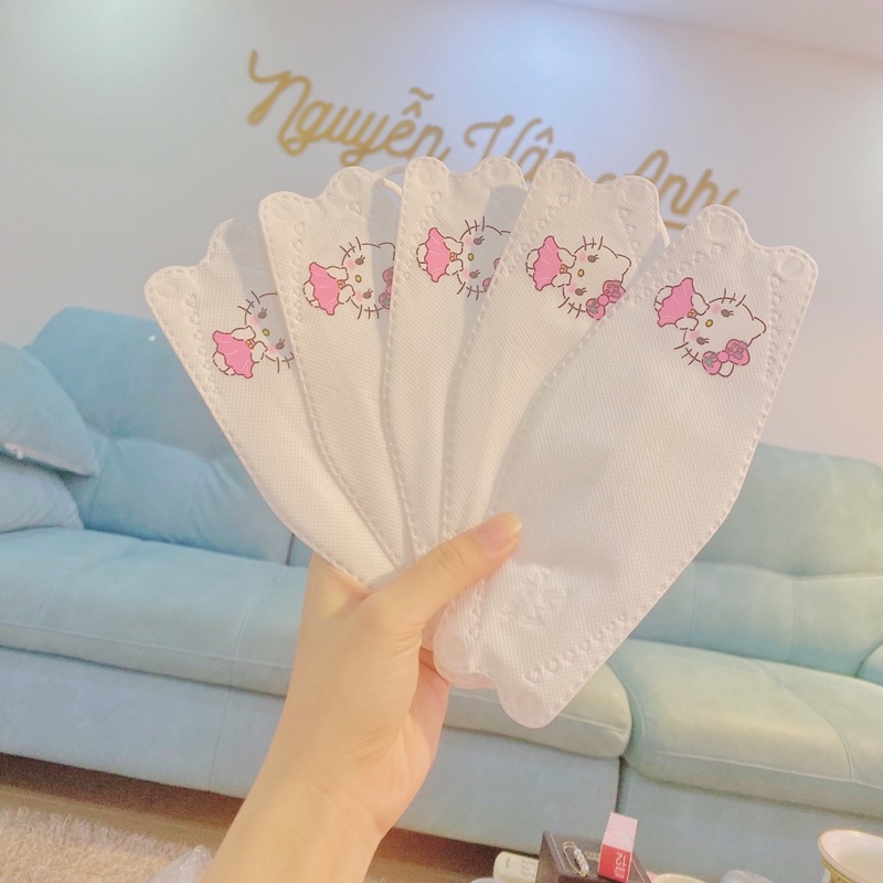Set 10 Khẩu Trang Hello Kitty x Melody