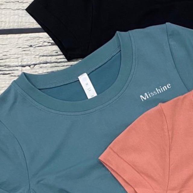 Áo Croptop Ôm Tay Ngắn In Chữ, Áo Tập Gym Yoga Đơn Giản Tôn Dáng [Ảnh Chụp Thật] - OA008