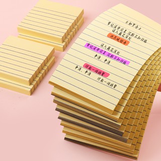 Set 5 tập giấy ghi chú dòng ngang Licao tiện dụng cho văn phòng/ sinh viên, tập giấy ghi chú, note, dán ghi chú