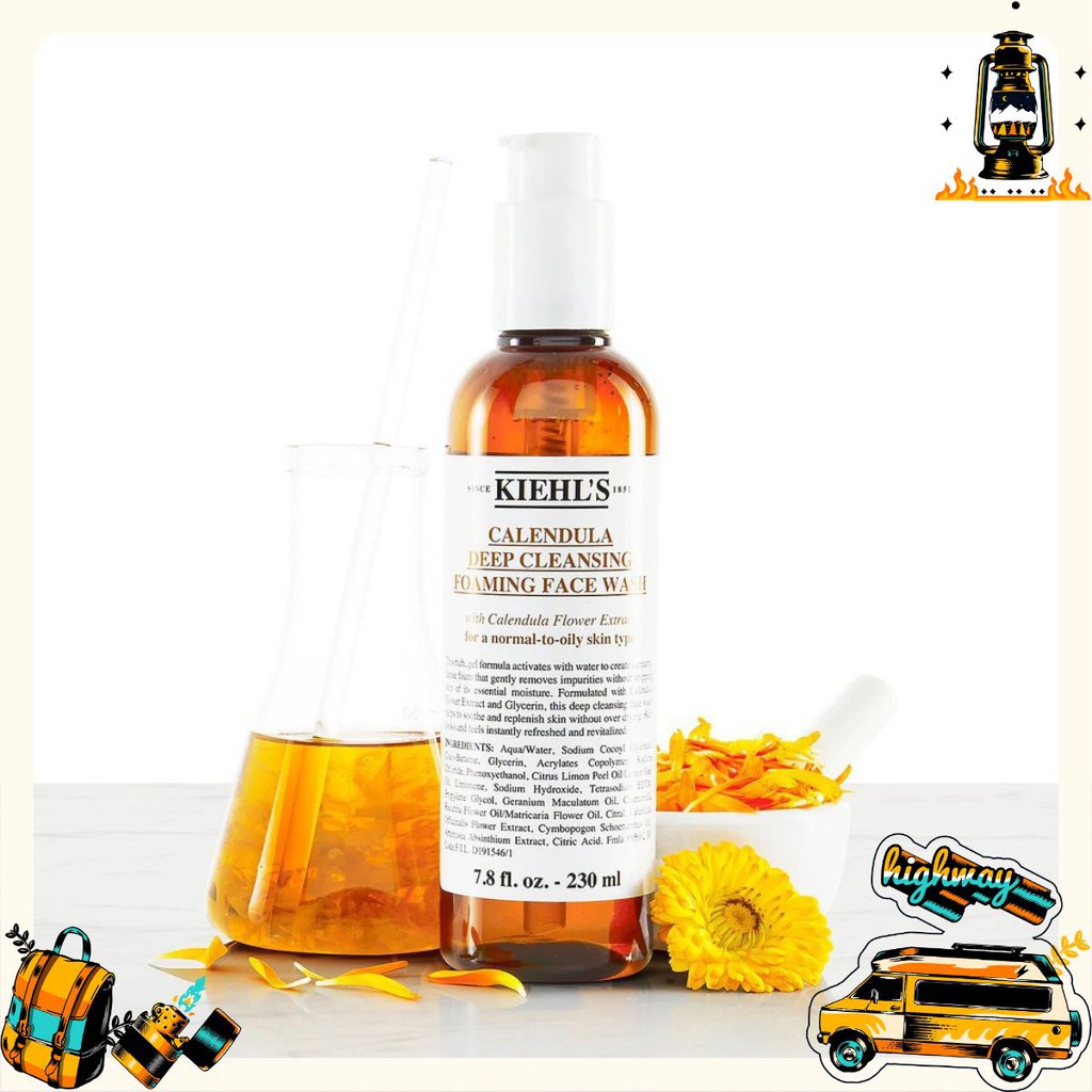 Sữa Rửa Mặt Hoa Cúc - Kiehl’s Calendula Deep Cleansing Foaming Face Wash [HOT NHẤT]