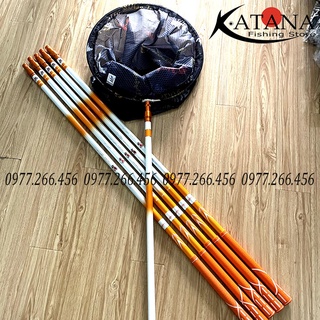 Vợt Cá Carbon MC - cán nhẹ, tải lớn