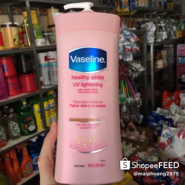 🌺🌺SỮa DƯỡng THể Vaseline Trắng da Healthy-White Lightening-Mỹ-725ml | BigBuy360 - bigbuy360.vn