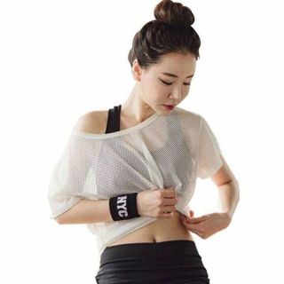 Áo lưới tập Gym nữ