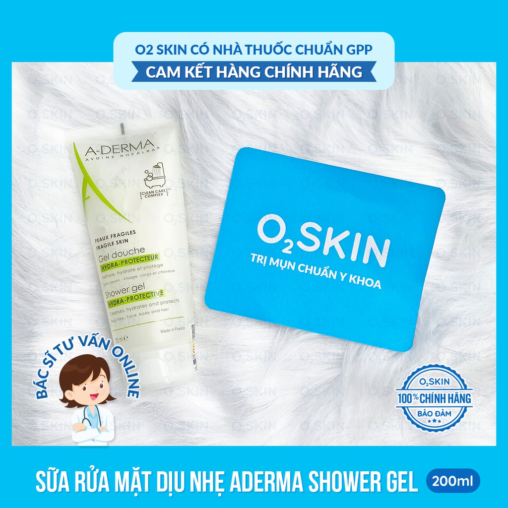 Sửa Rửa Mặt / Da Nhạy Cảm / 💕 FREESHIP 💕 Giảm 5k khi nhập mã [O2SKIN] / Gel Rửa Mặt Aderma Protective 200ml | BigBuy360 - bigbuy360.vn