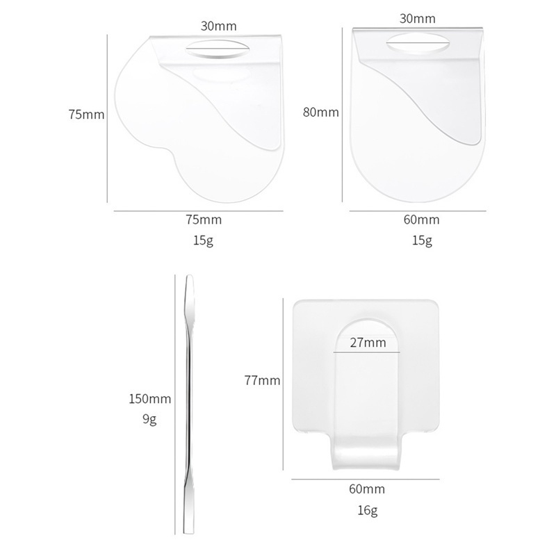 [Hàng mới về] Khay acrylic trong suốt phối màu sơn móng tay đa năng