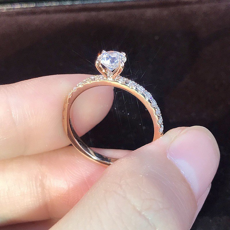 Nhẫn Sweet mint mạ vàng 14k đính đá xinh xắn