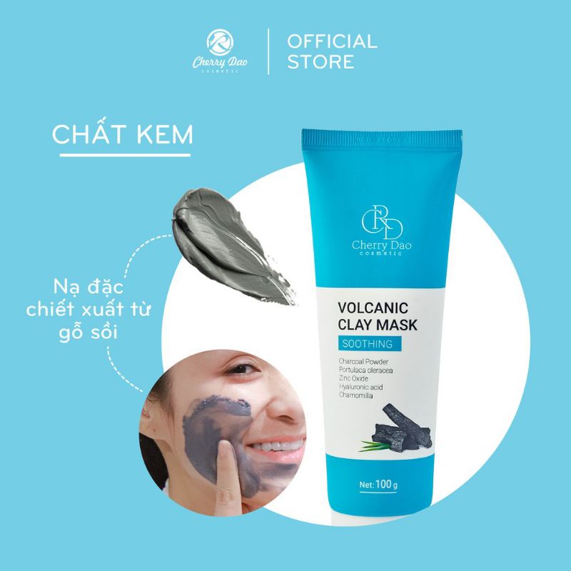 Nạ hút chì thải bả nhờn - sạch da - se khít lỗ chân lông Volcanic Clay Mask CRD