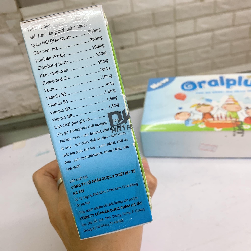 Siro ăn ngon cho bé Oralplus Gold New Hộp 20 ống uống giảm biếng ăn cho trẻ có lysin, taurin và kẽm