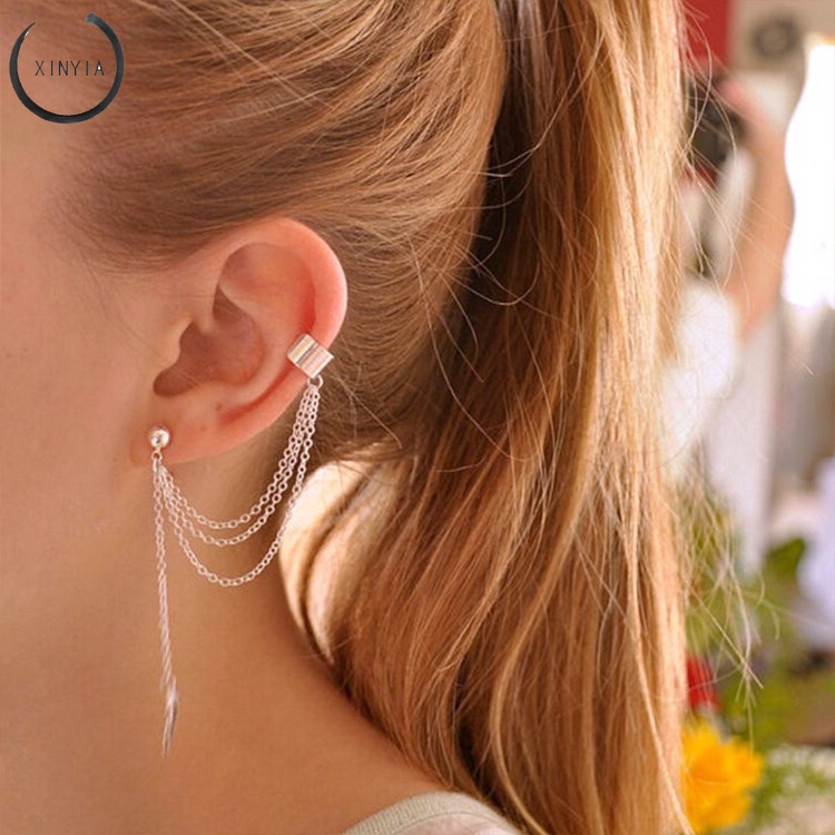 Đôi Bông Tai Hợp Kim Họa Tiết Hình Học Thời Trang Cho Nữ