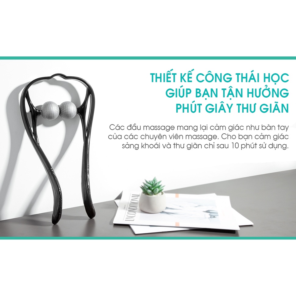 Dụng Cụ Massage Đa Năng Cao Cấp KingTech - Hỗ Trợ Cổ, Vai, Gáy - Tiện Dụng, Nhẹ Nhàng - Chính Hãng