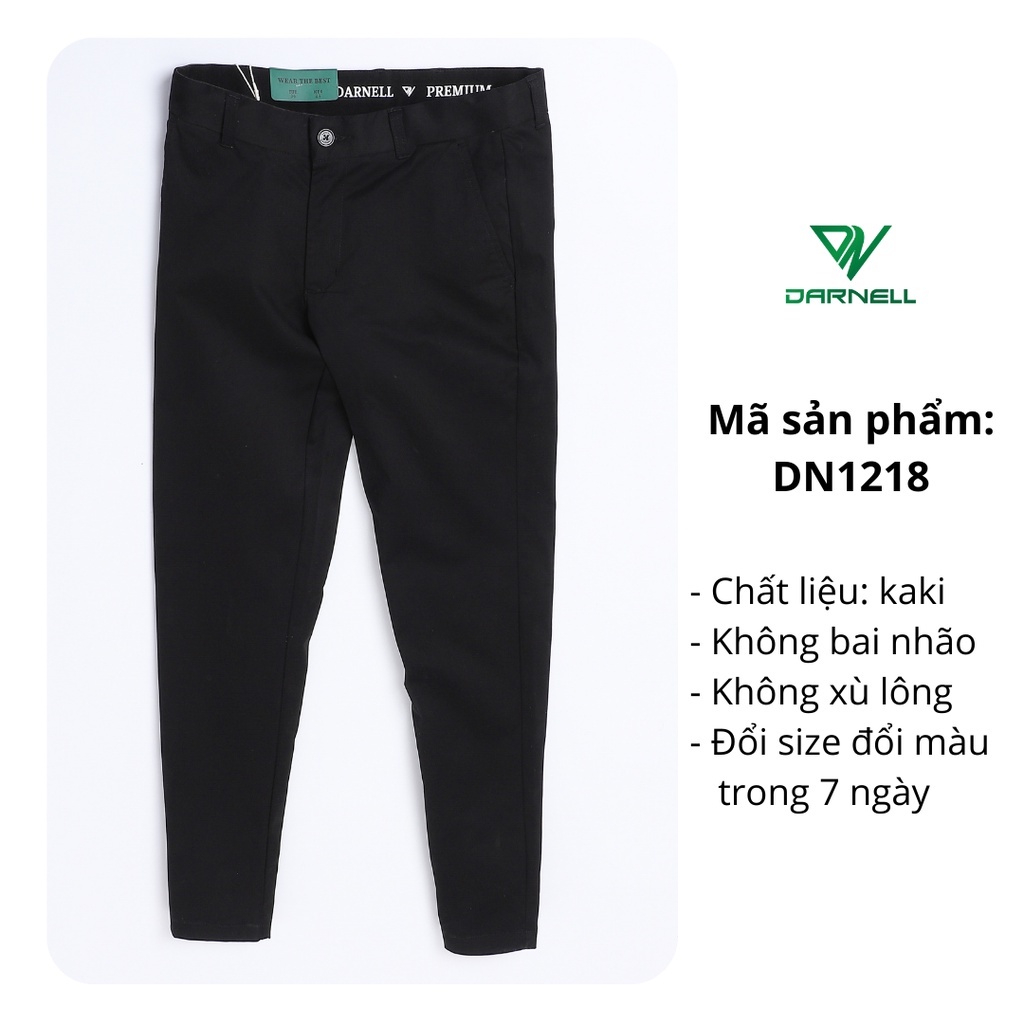 Quần kaki nam Darnell, quần dài công sở form slimfit chất liệu co giãn nhẹ bền đẹp DN1218