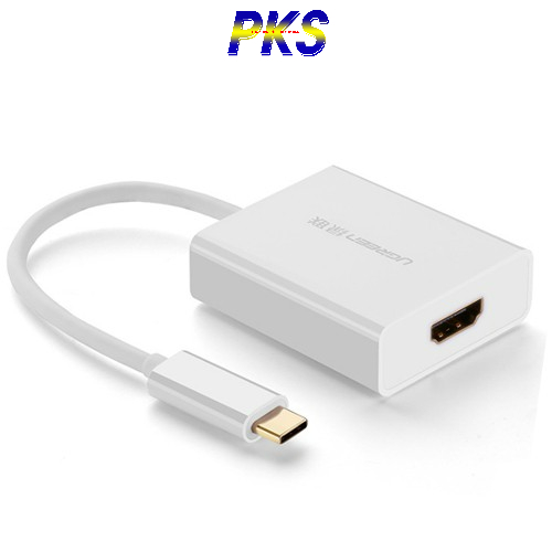 Cáp chuyển USB-C to HDMI hỗ trợ 4K 2K (trắng) Ugreen 40273