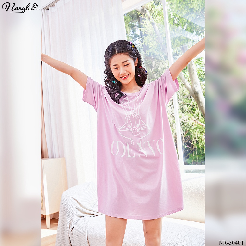 Váy mặc nhà cao cấp thương hiệu NARYLEE freesize chất cotton nhập khẩu mềm mịn chống UV kháng khuẩn MãNR-3040