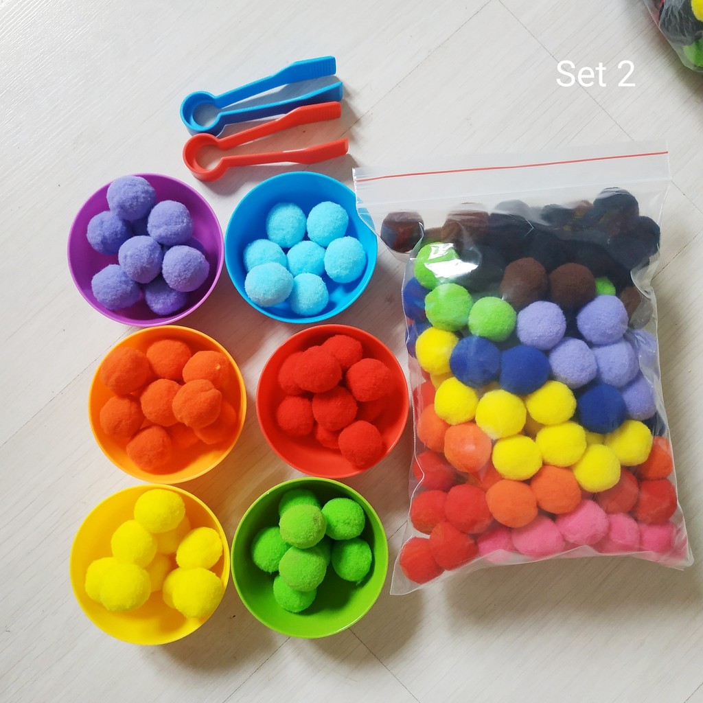 Set bát phân loại màu sắc