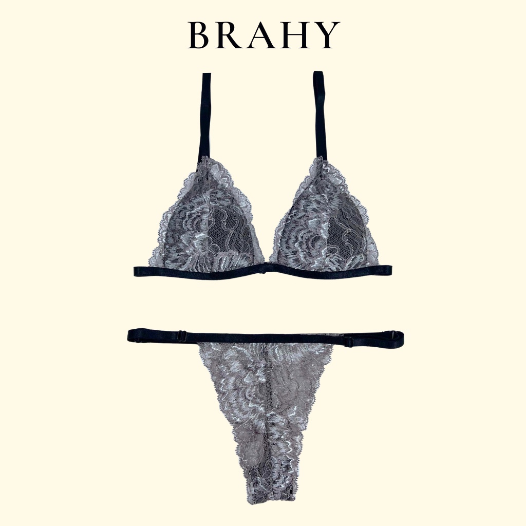 Đồ lót nữ cao cấp vải ren thoáng khí co giãn tốt BRAHY 046