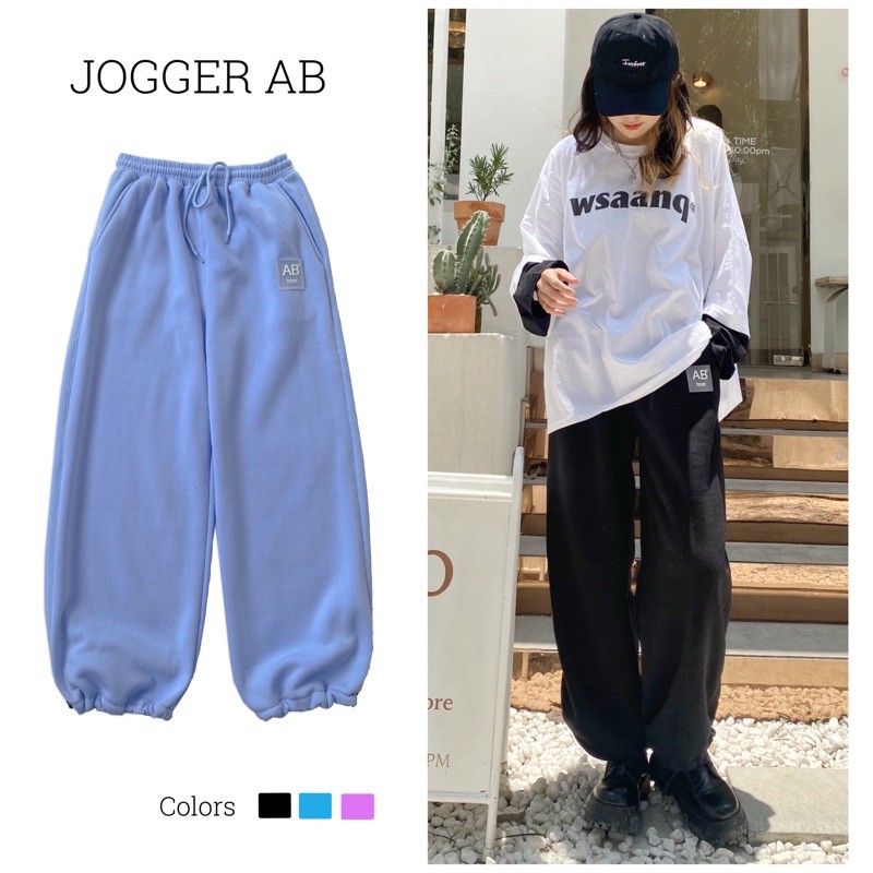 Quần Jogger AB Basic Unisex Nam Nữ (Ảnh Thật/Có sẵn)