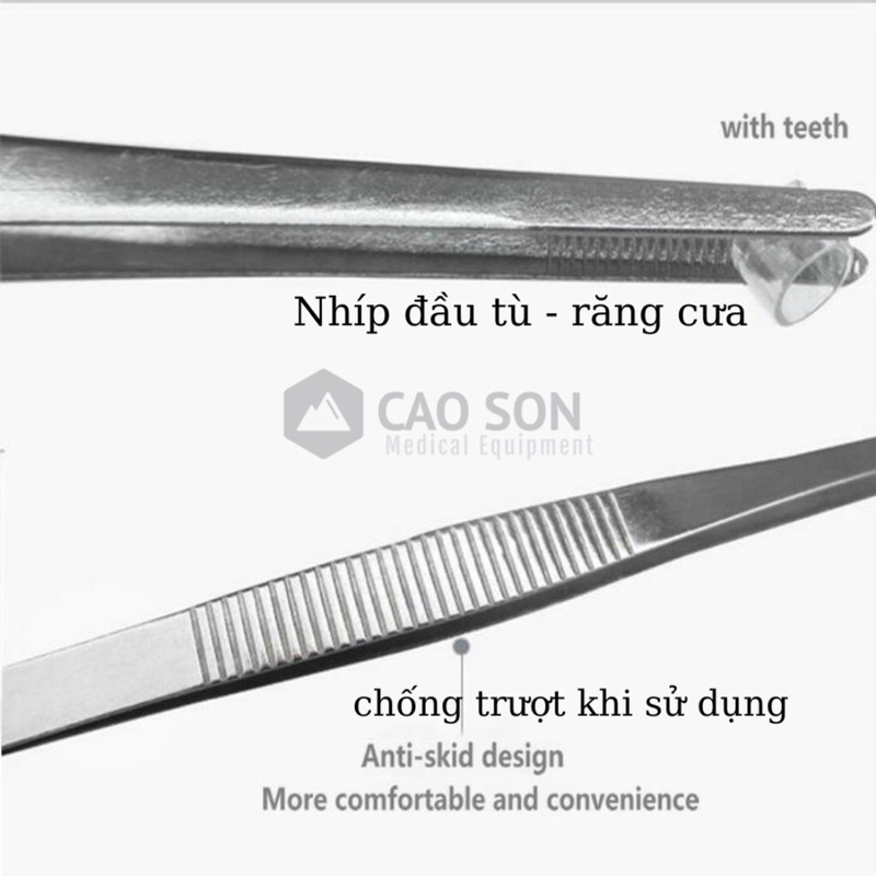 Nhíp 14cm đầu tù có mấu, không mấu loại tốt