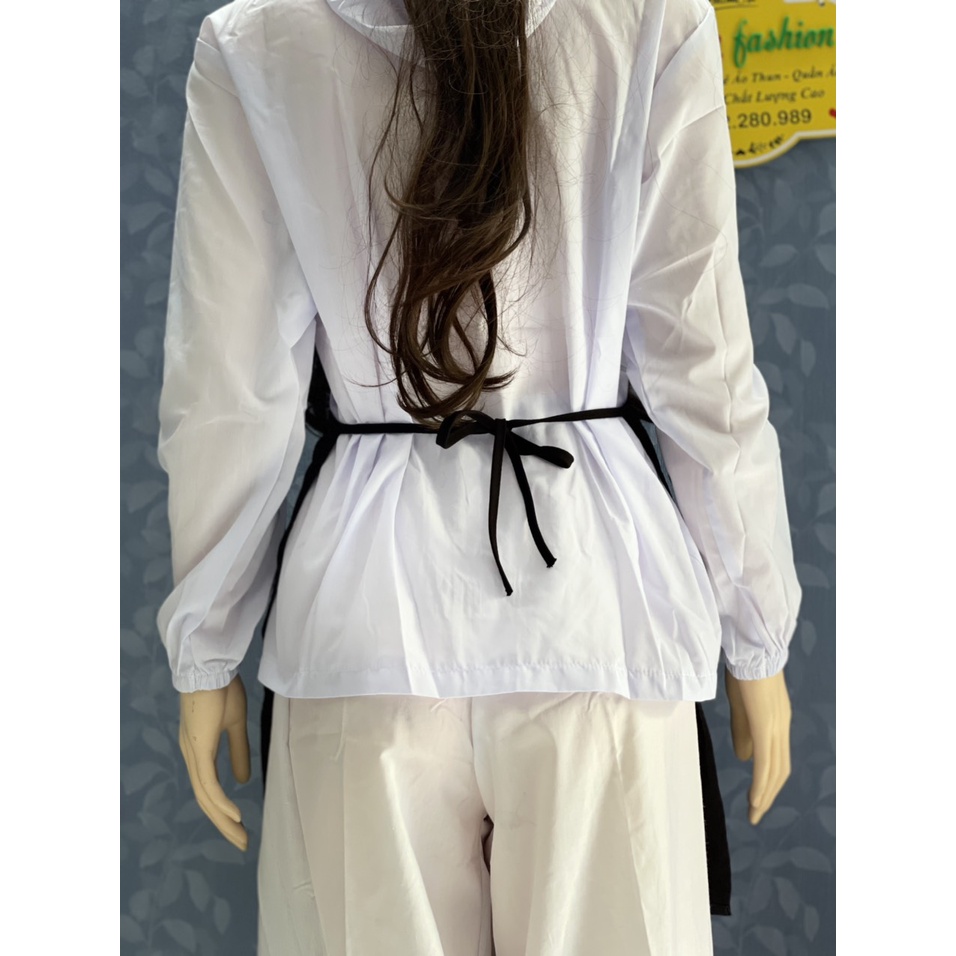 Tạp Dề Ngắn Trơn Màu Đen Vải KaKi Cao Cấp _ Xưởng sản xuất trực tiếp