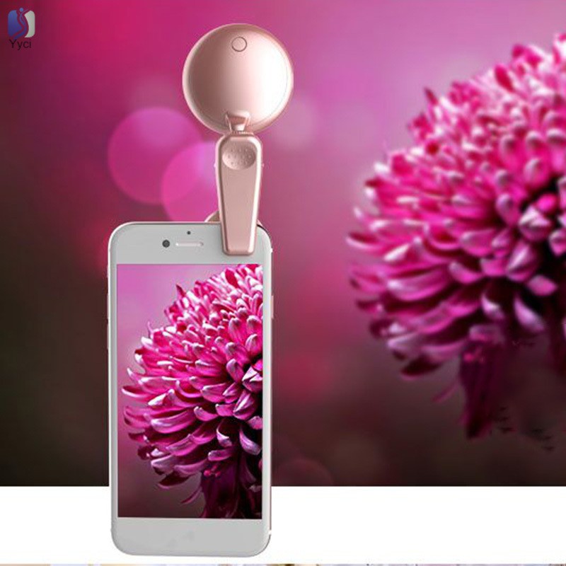 VN 1 Đèn Led Tròn Gắn Điện Thoại Hỗ Trợ Chụp Ảnh