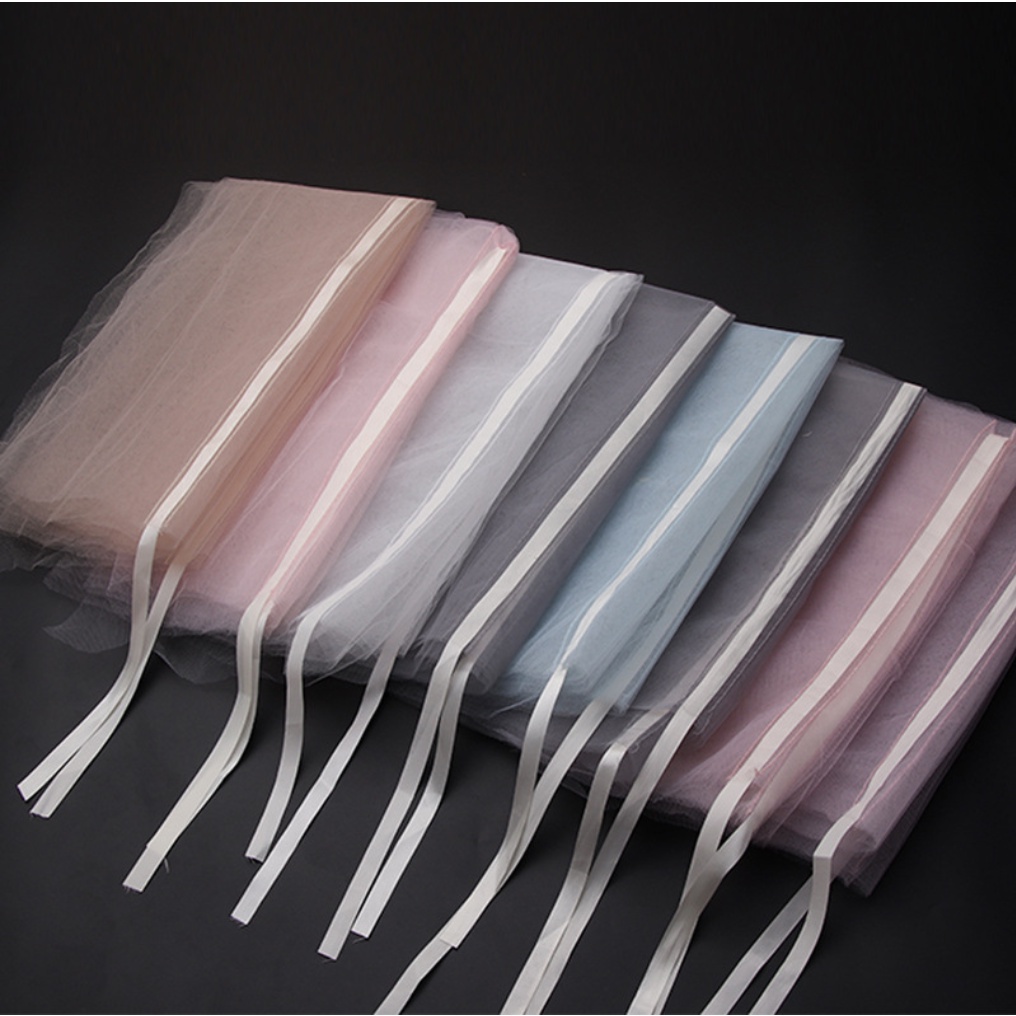 Cuộn Vải Lưới Họa Tiết Hoa Dễ Sử Dụng Dùng Gói Quà