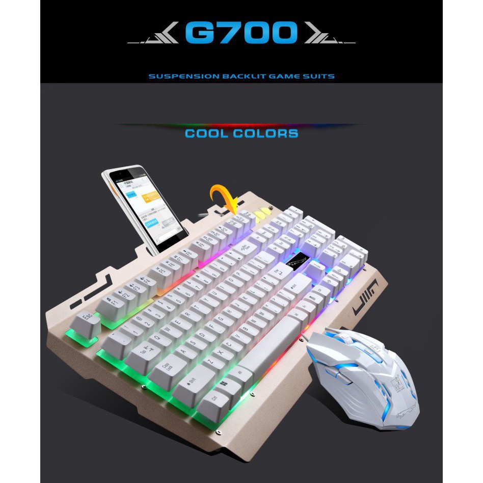Bộ Bàn Phím kèm Chuột GAME thủ G700 -DC ComboG700