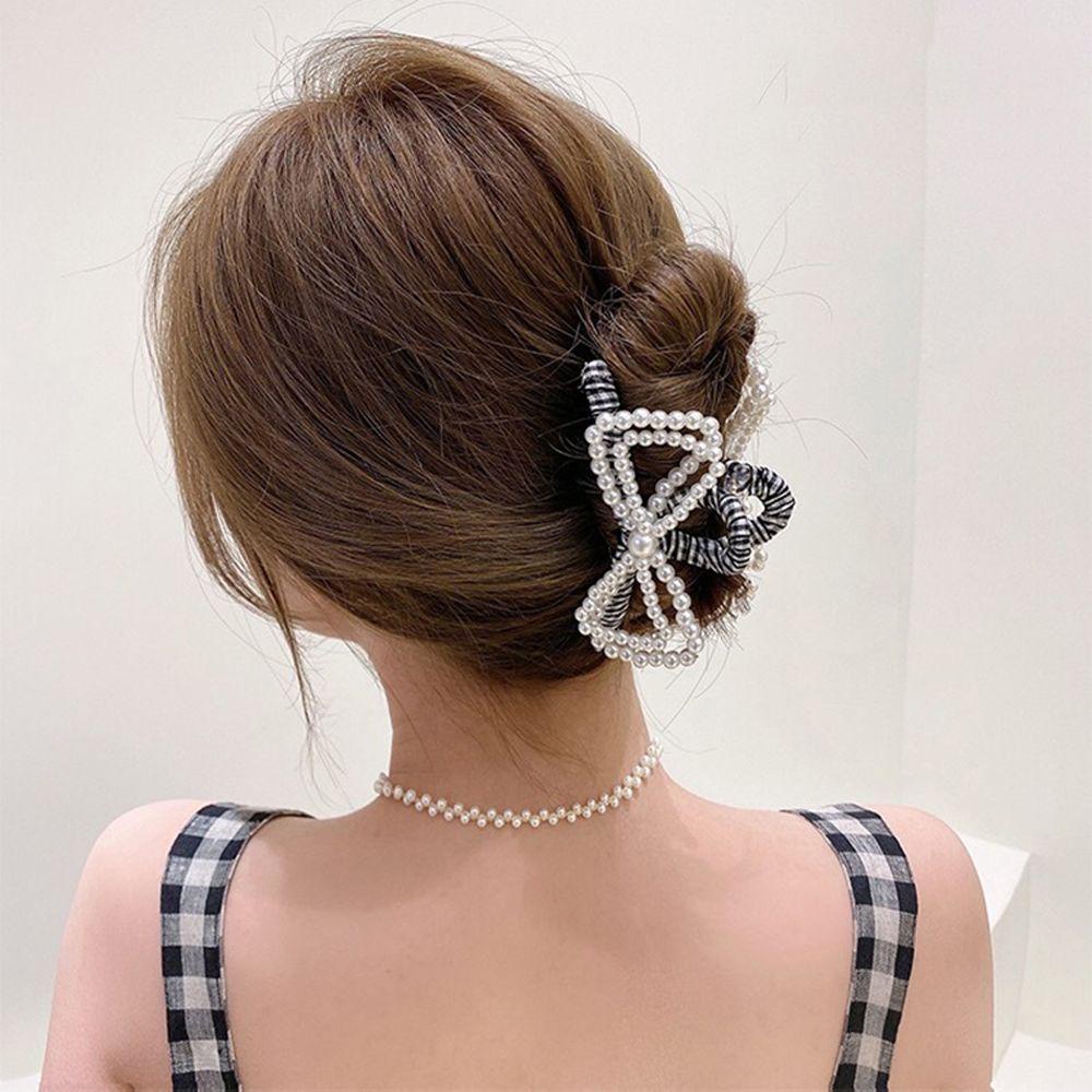 Kẹp Tóc Hai Lớp Họa Tiết Hoa Thanh Lịch Phong Cách Hàn Quốc Cho Nữ Giá Đỡ