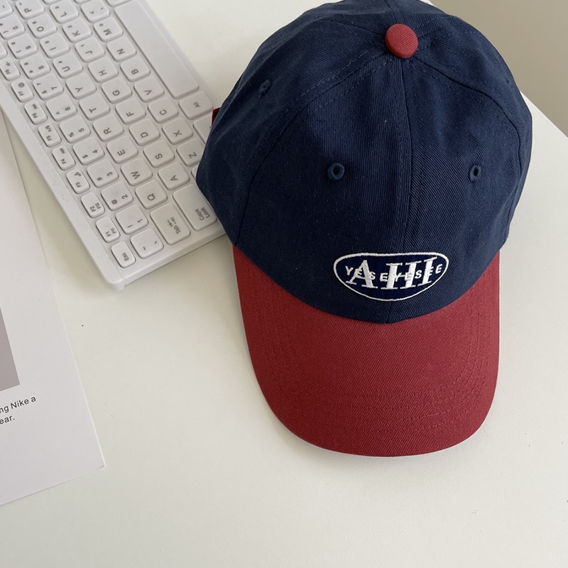 Mũ Lưỡi Trai Mềm Phối Màu Tương Phản Phong Cách Hàn Quốc Dễ Phối Đồ