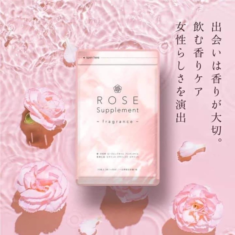 Viên uống thơm cơ thể Rose Supplement 90viên