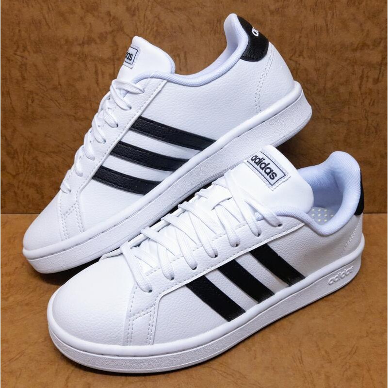 Giày Adidas Grand Court White Black 🔴FREESHIP🔴 Hàng Chính Hãng - Giày Thể Thao Unisex - Simple Sneaker