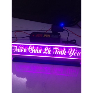 Bản chữ mica led 7 màu