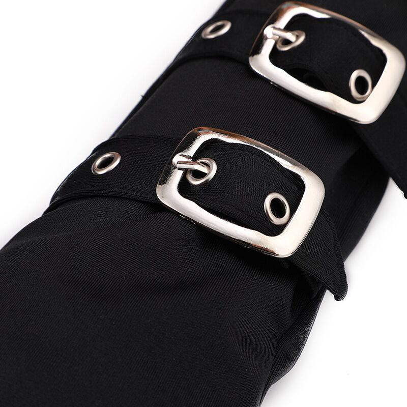 Găng Tay Hở Ngón 28CM Co Giãn Phối Đinh Tán Thời Trang Quyến Rũ Cho Nữ R46