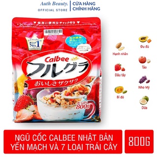 Ngũ cốc Calbee Ngũ cốc Calbee Nhật Bản hoa quả , trái cây dùng ăn sáng - ăn kiêng giảm cân ( 750G )