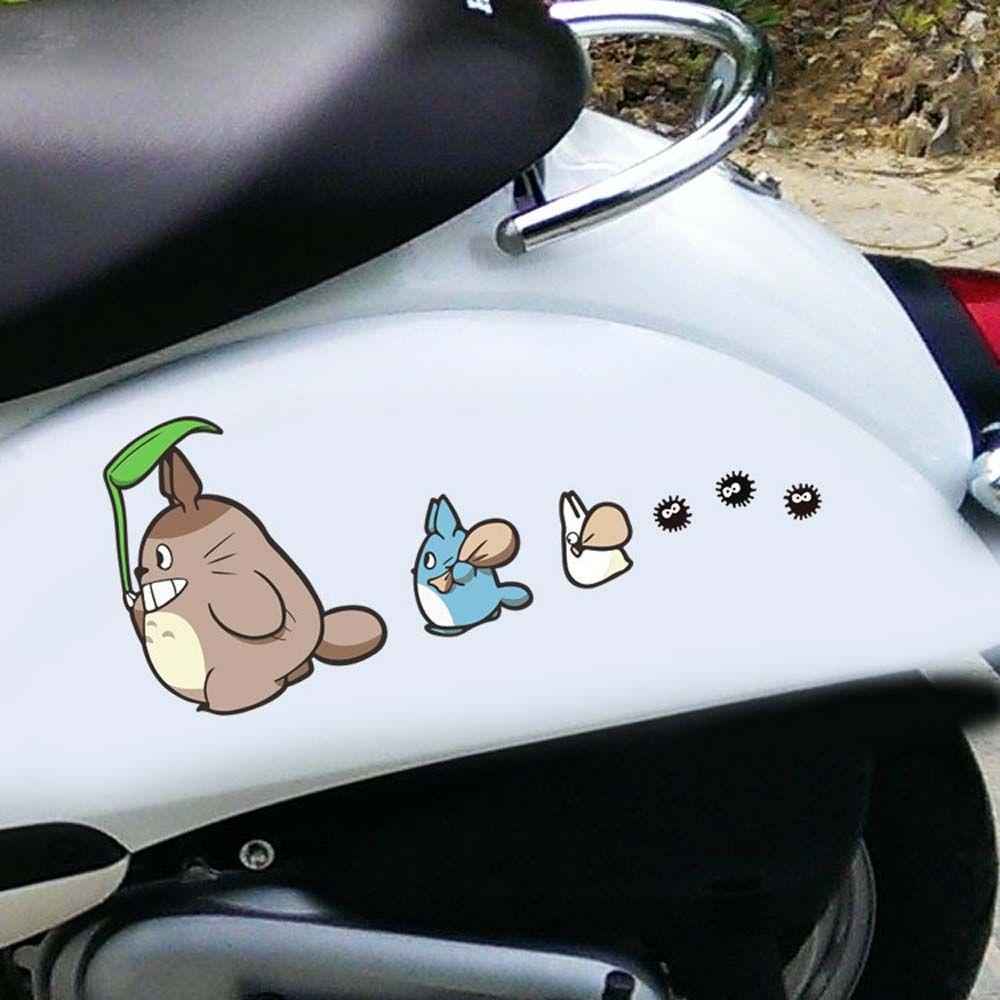 Miếng Dán Trang Trí Cửa Sổ Xe Hơi Chống Thấm Nước Hình Nhân Vật Hoạt Hình Anime QUINTON Tonari no Totoro Vui Nhộn DIY
