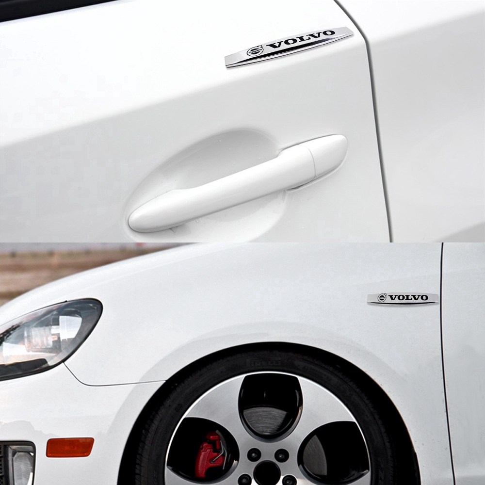 Set 2 miếng dán kim thoại trang trí thân xe cho Volvo S60 S60L S70 S80 Xc60 V40 Xc80