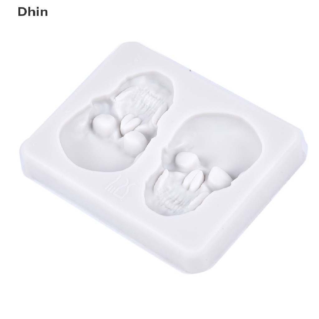 Khuôn Silicone Tạo Hình Đầu Lâu 3D Làm Bánh Kẹo DIY