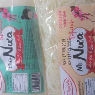 Bún Nưa và mì nưa giá như nhau 30k/1 gói