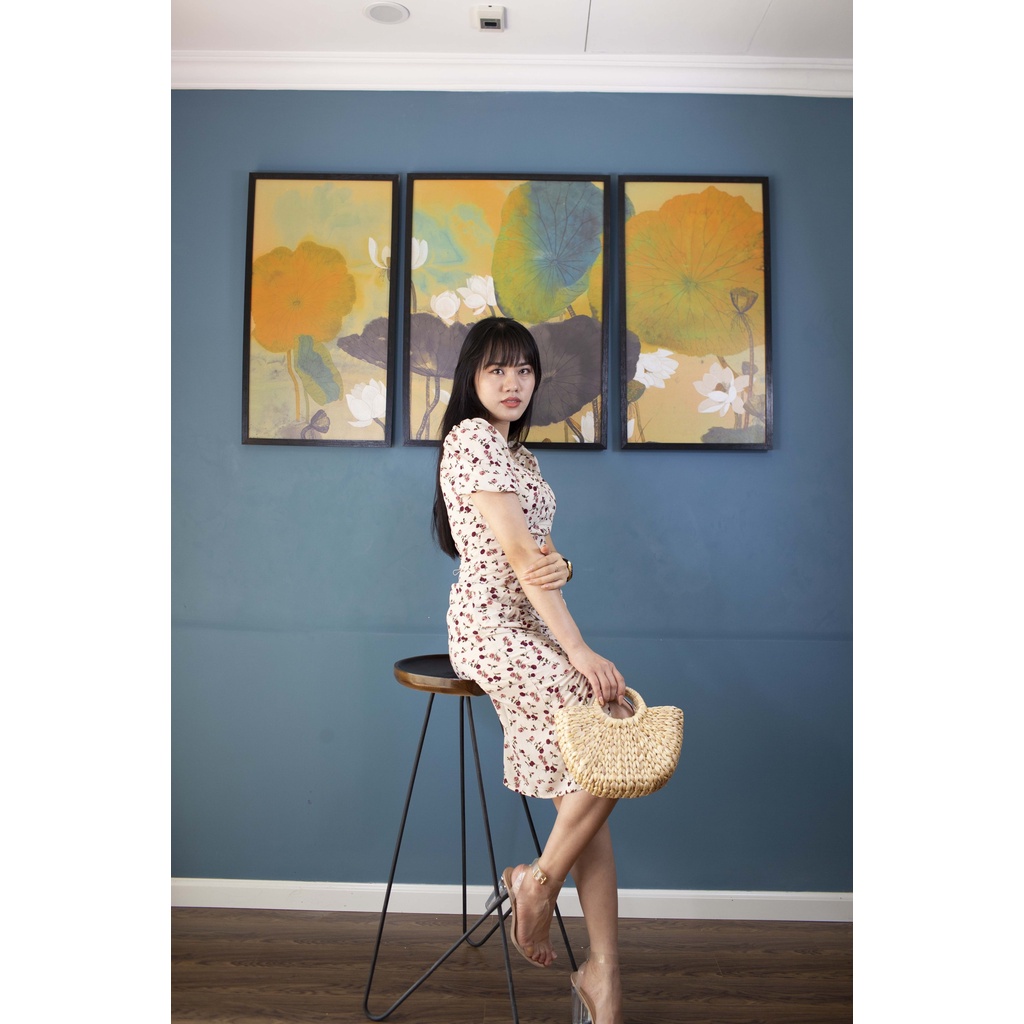 Đầm Đũi Hoa Đỏ Tôn Dáng, Hoa Nhí Rút Dây, Dễ Thương, Sexy Cho Nữ | BigBuy360 - bigbuy360.vn