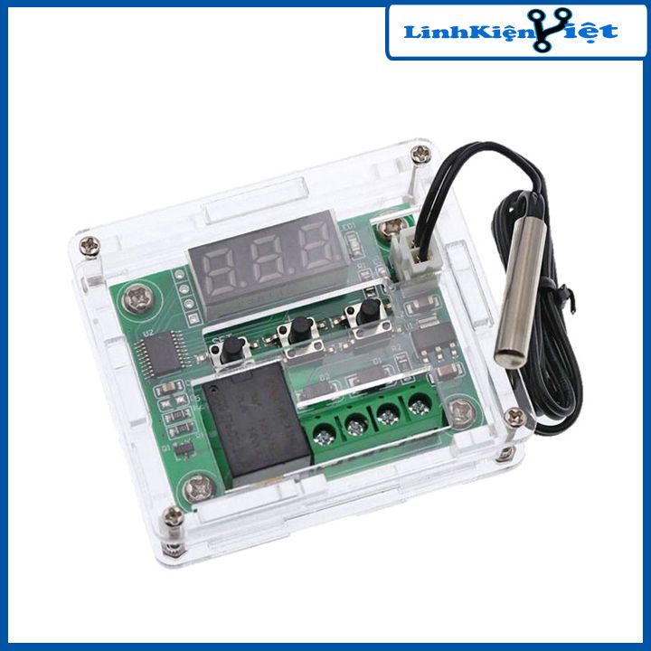 Combo module khống chế nhiệt độ W1209 + vỏ Mica