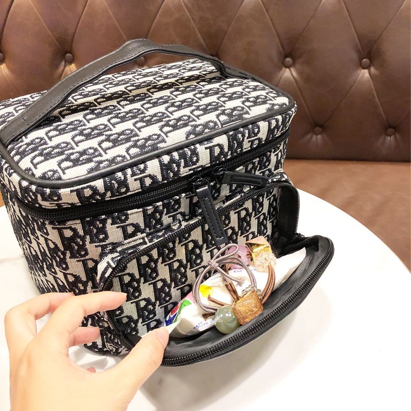 Túi Đựng Mỹ Phẩm Cỡ Lớn In Chữ Đa Năng Chất Lượng Cao