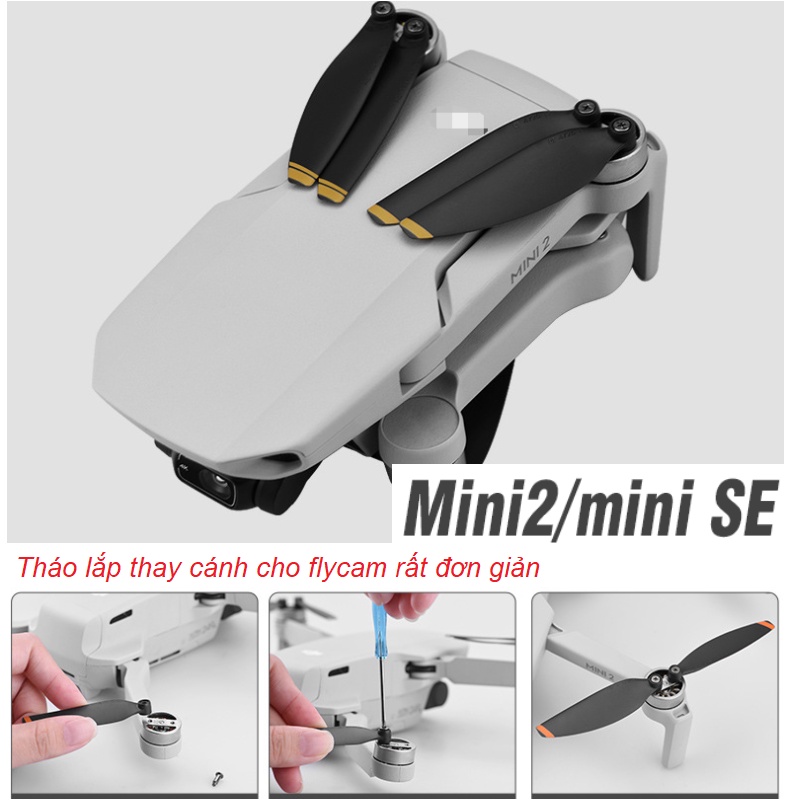 Bộ cánh quạt flycam DJI mini2 2SE / Mini SE bộ 4 cánh bằng nhựa - Phụ kiện flycam