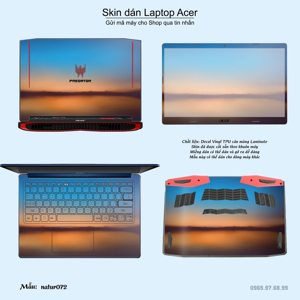 Skin dán Laptop Acer in hình thiên nhiên nhiều mẫu 3 (inbox mã máy cho Shop)