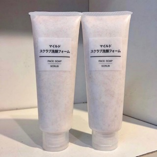 Tẩy Tế Bào Chết cho mặt Muji Face Soap Scrub 120g