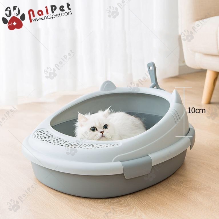 Chậu Đi Vệ Sinh Chậu Đựng Cát Hộp Đựng Cát Tai Mèo CDC018.