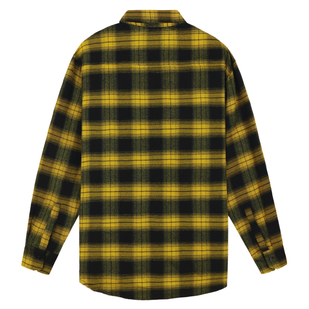 Áo Sơ Mi Flannel Màu Vàng Sọc Đen