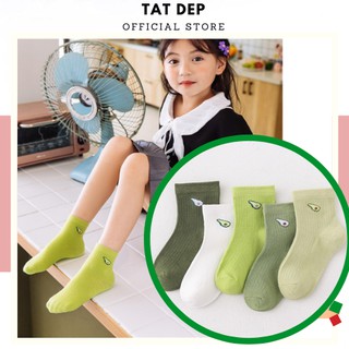 Set tất cho bé thương hiệu CARAMELLA vớ trẻ em tông màu pastel xanh siêu đáng yêu