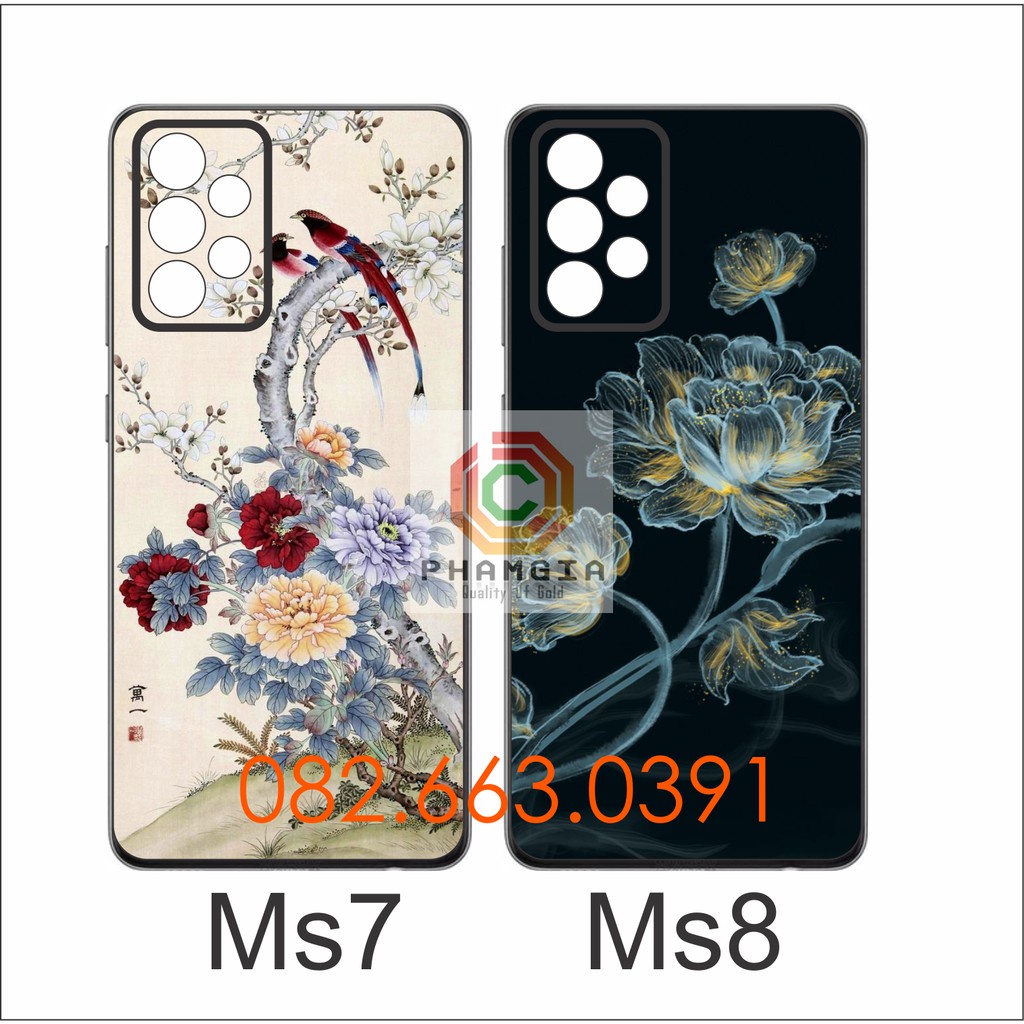 Ốp lưng Samsung A52 (4G/5G) / A72 (4G/5G) dẻo đen in hình thư pháp bảo vệ cam (P1)