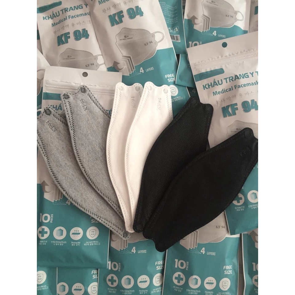 (Thùng 300c KF94) Khẩu Trang KF94 4D Chính Hãng Loại Đẹp Vải Kháng Khuẩn Ngừa Bụi, Ngừa Vi Khuẩn | BigBuy360 - bigbuy360.vn