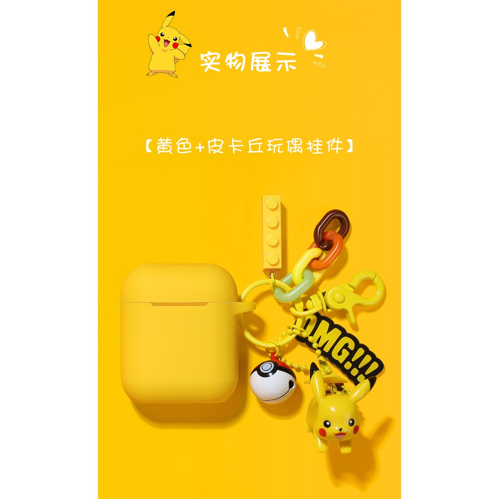 Hộp đựng tai nghe Bluetooth không dây hình Pikachu