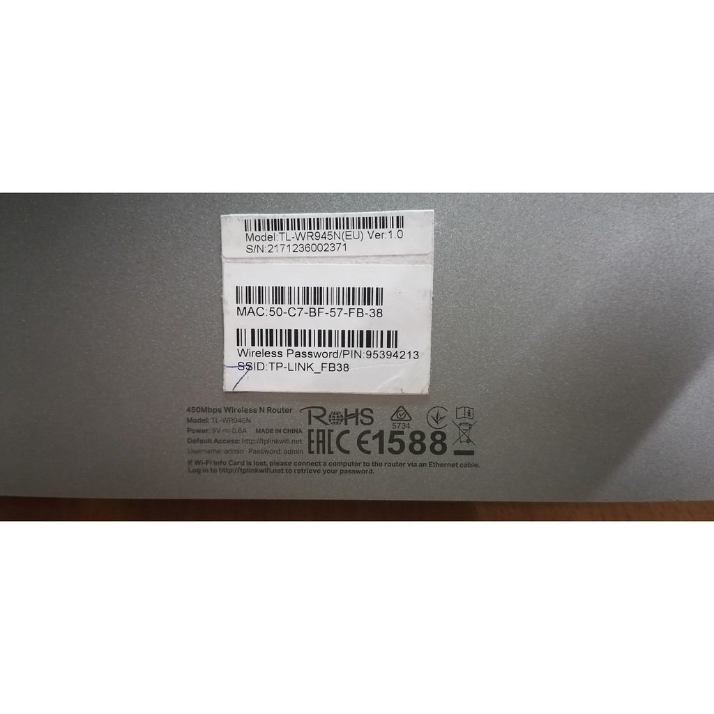 Bộ Phát Wifi TPLINK 945N, 3 Râu,Vỏ Kim Loại , Tốc độ 450Mbps, Hàng Chính Hãng (Cũ) | BigBuy360 - bigbuy360.vn